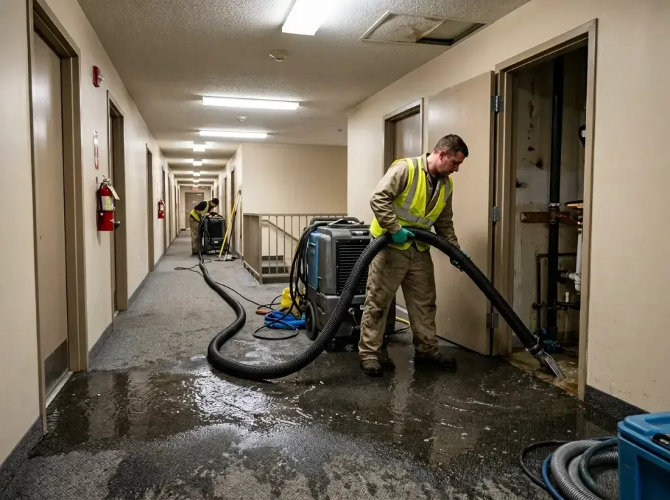 multi-unit-apartment-hallway-f-005 — frequently asked questions, Emergency Burst Pipe Water Extraction & Removal in West Lin…
